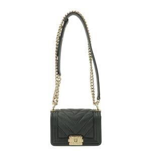 Chanel Boy Chanel Mini V Stitch Caviar Leather Sho